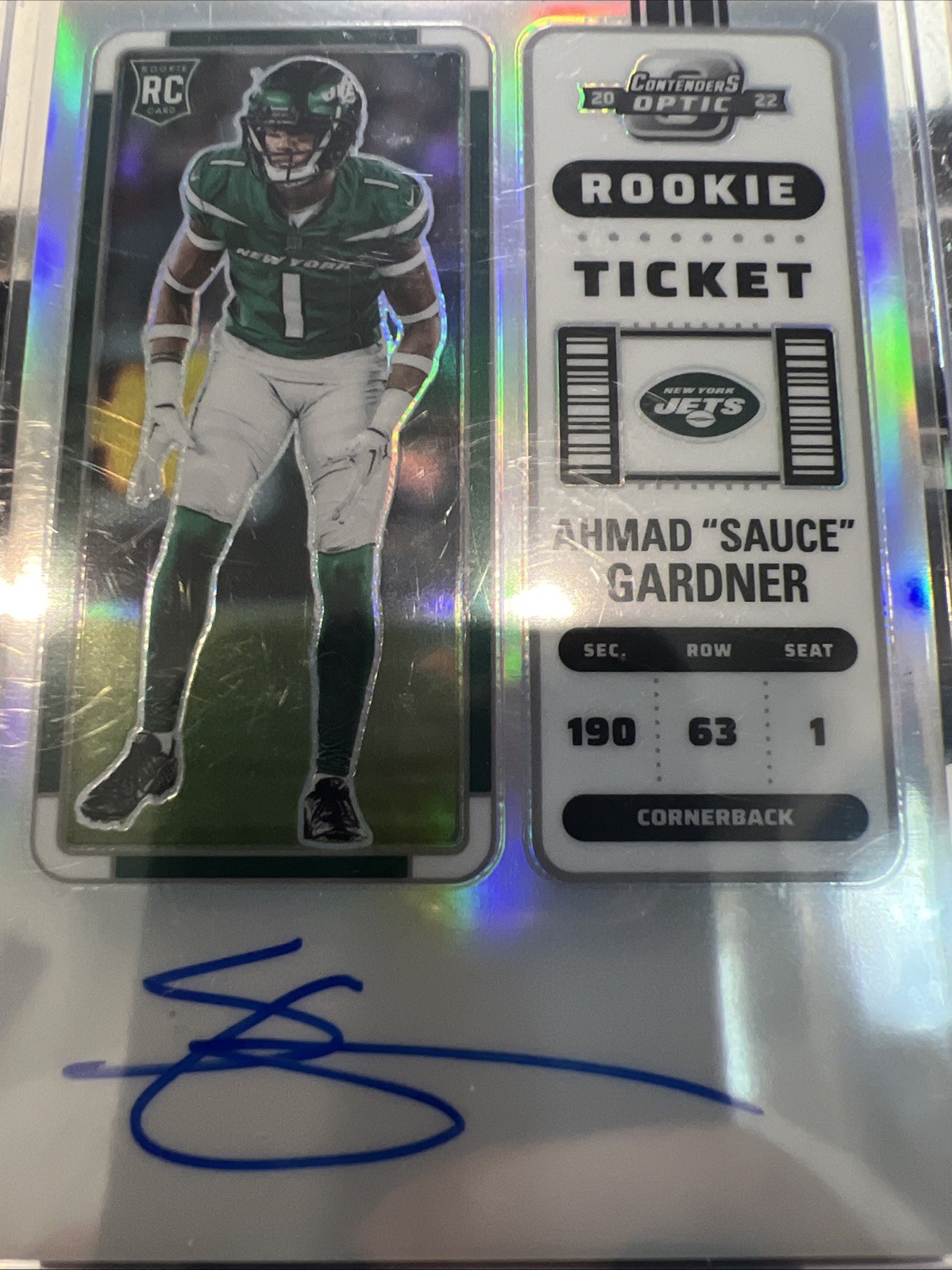 2022 Panini Contenders Optic Rookie Ticket RPS Auto Ahmad Gardner #101 (AU, RC)