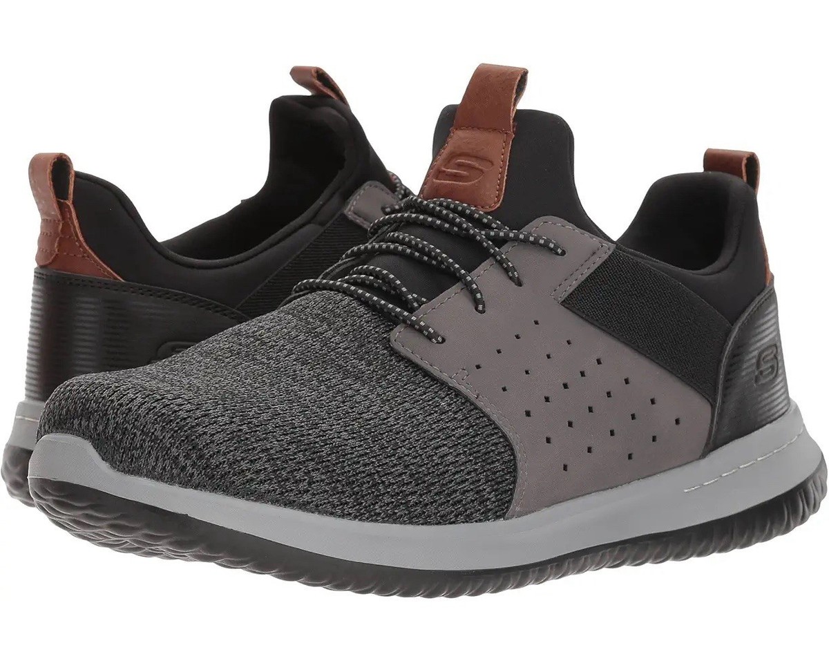 Skechers  Delson Camben Slip-On Loafers in black /Heather Gray Men’s Size 10 Amazon.com | Skechers Men main image 3