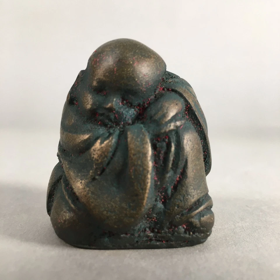 Juego de 6 estatuillas de hierro chino de colección monje budista estatua okimono de metal BD588 Foto 2 de 4