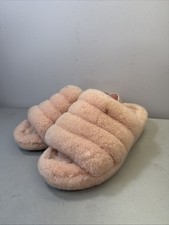 UGG Fluff Yeah Slides Pink Slippers Women Size 8