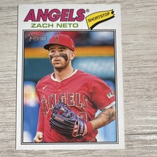 2026 Topps Heritage SP Zach Neto Los Angeles Angels #188 Shortstop MLB Baseball