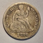 #2 Nicer Low Mintage 1883 P Liberty Seated Dime