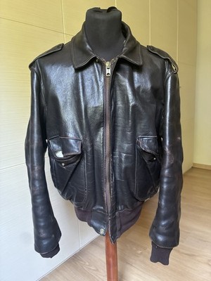 Schott 184sm Leather Jacket, Size 48 (USA), Dark Brown, Gorgeous Patina!!!
