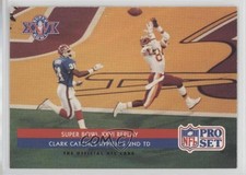 1992 Pro Set Super Bowl XXVI Replay Gary Clark Catches Rypien's 2nd TD #70 0j1w
