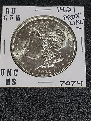 1921 P MORGAN SILVER DOLLAR BRILLIANT UNCIRCULATED BU- ONE (1) COIN