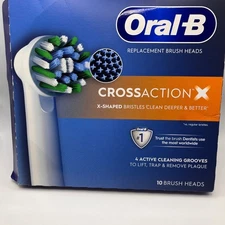 Oral B CrossAction X Replacement Toothbrush Heads 6 Count EB50RX