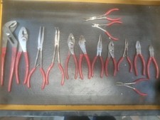 Juego de 14 alicates Mac, nariz de aguja, cortadores y bolsa
