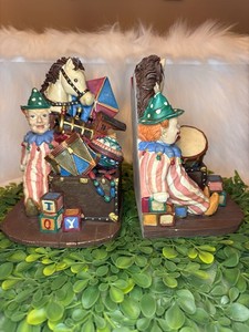 Clown Bookends | eBay