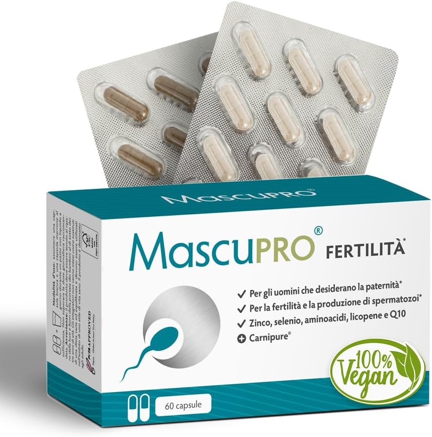 Integratore Spermatogenesi Uomo: 60 Capsule Vegane Efficaci