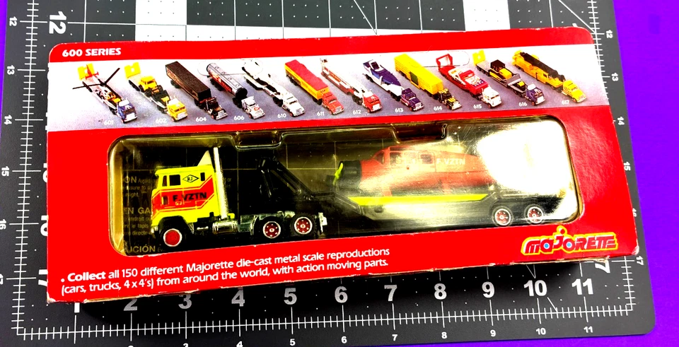 Majorette Super Movers Plane Transport 600 Series HTF #601 Airplane & Flatbed JT - Image 4 of 4