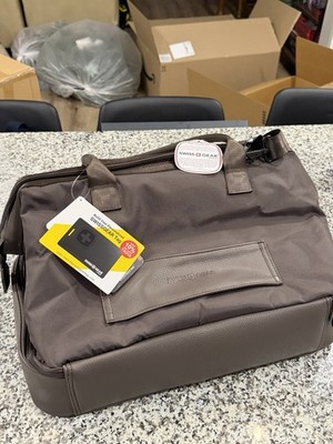 SwissGear Weekender Travel Tote Overnight Carry-On Bag Chocolate Brown NEW NWT