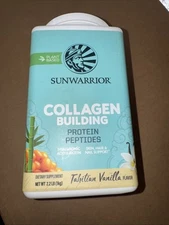 SunWarrior Collagen Building Protein Peptides Tahitian Vanilla 2.2lb Exp 10/26