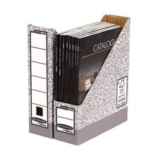 Image of Fellowes Bankers Box System Magazine File Box Grey Pack 10 (0186004)