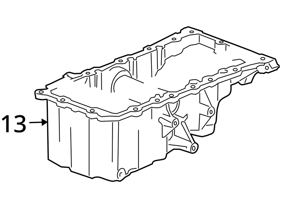 Se adapta a Cadillac STS SRX 2007-2010 PAN ASM-OIL 12612258 - NUEVO FABRICANTE DE EQUIPOS ORIGINALES 12612258 Foto 3 de 3