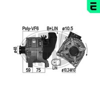 ERA Lichtmaschine Generator Lima 209296A 14V FüR BMW 1Er F21 F20 3Er F30 F80 F31