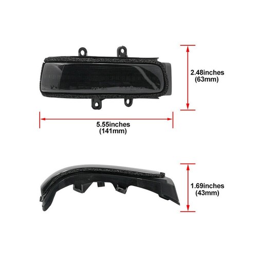 Replacement Turn Signal Light 2pcs 8V-15V Sequential Side Mirror Smoked - Picture 7 of 9