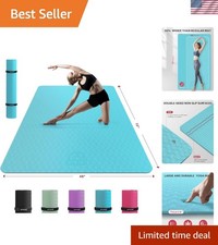 Extra Large Yoga Mat 72"x48"/78"x54" 1/4"  1/3" Thick Non-Slip Durable