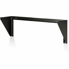 StarTech 2U 19in Steel Vertical Wall Mount Equipment Rack Bracket - Black