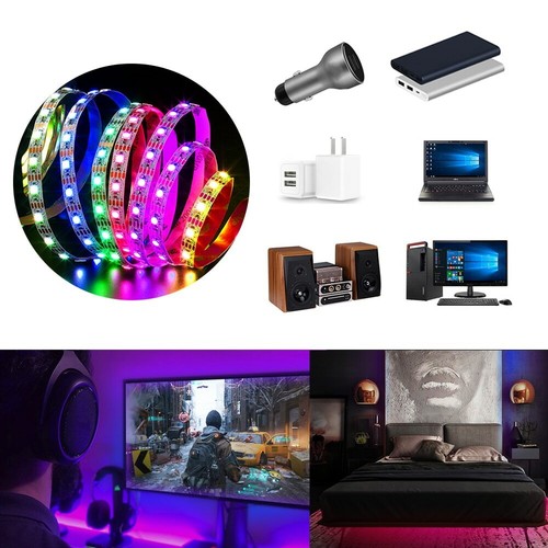 5v Led Strip USB 2835 SMD WIFI Led Strip Light TV Backlight+ 24Key 3Key Control - Picture 4 of 9