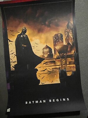 BATMAN BEGINS Ben Terdik Vice Press poster Christopher Nolan Christian Bale