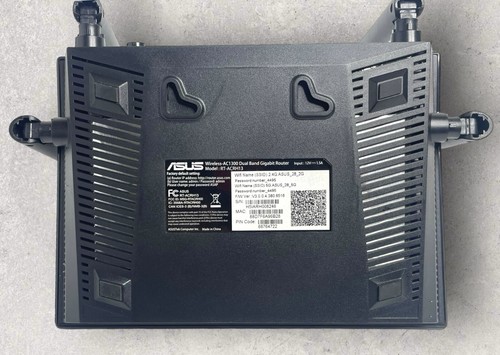 Asus Wireless Router AC-1300 RT-ACRH13 Dual Band 2.4 and 5.0 GHZ 4 Antenna - Picture 3 of 4