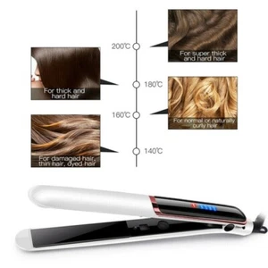 Mini Ceramic Hair Straightener and Curler, Black