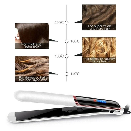 Mini Ceramic Hair Straightener and Curler, Black, photo 3