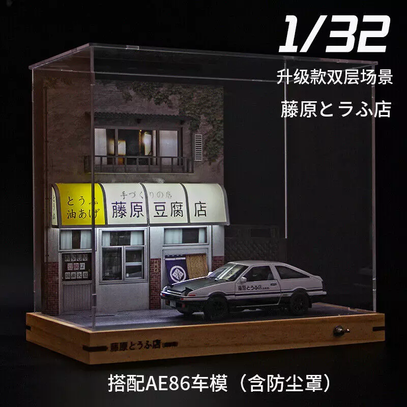 Fujiwara Tofu Shop Scene 1:32 Model Parking Garage Initial D