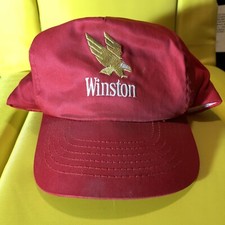 Vintage Red Winston Cigarette Snapback Hat Cap Concepts International