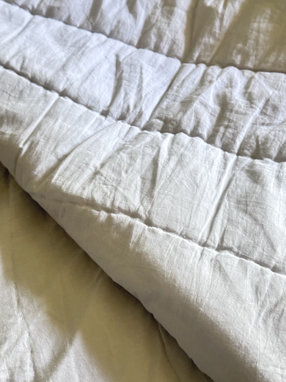 Pottery Barn Teen Denim TWIN Quilt Navy Blue Denim 100 Cotton 68”x86