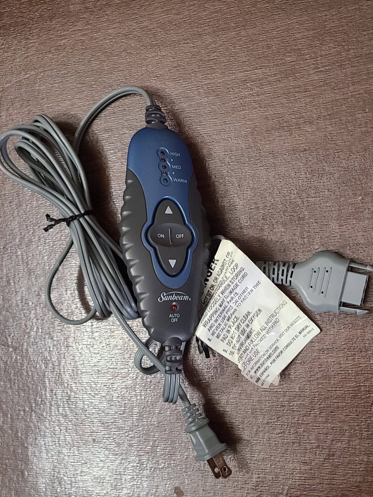 Sunbeam E12107 Wired 120-Volt AC 55W 60Hz Electric Heating Pad Power  Controller | eBay