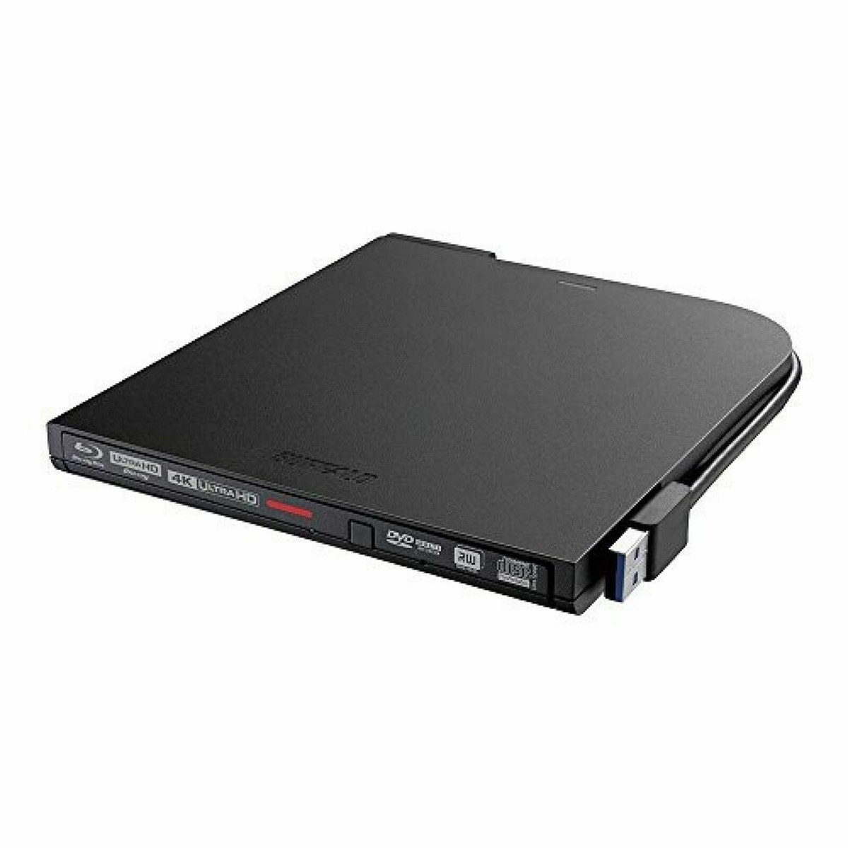 BUFFALO BRUHD-PU3-BK（Ultra HD Blu-ray対応） BUFFALO UHD BD compatible portable Blu-ray drive black BRUHD-PU3