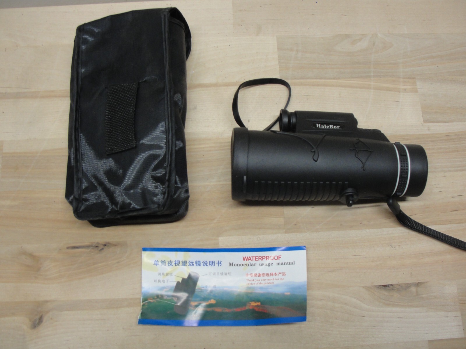 NEW HALE BOR MONOCULAR 50X60 W/ LIGHT & COMPASS