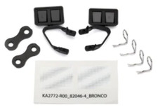 Traxxas TRA8073 Mirrors, side, black left right / retainers 2