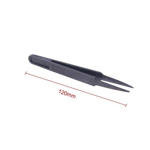 1x Watch Repair Tool Antistatic Carbon Fiber Plastic Tweezer For Watchmaker - Picture 6 of 12