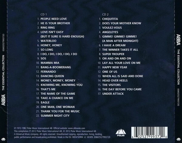 Abba Essential Collection 2-CD NEW SEALED Dancing Queen/Take A Chance On Me/SOS+ - Image 2 of 4