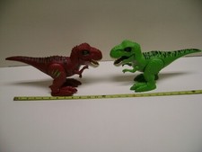 2 Motion and Sound DINOSAUR Figures, 12" Toys Walks and Roars, Works Great