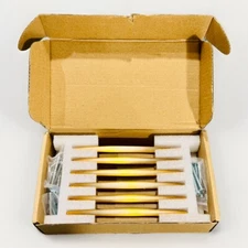 Cabinet Pulls Hardware Retro Brass Brushed Gold Set Of 6 Goo-Ki Art