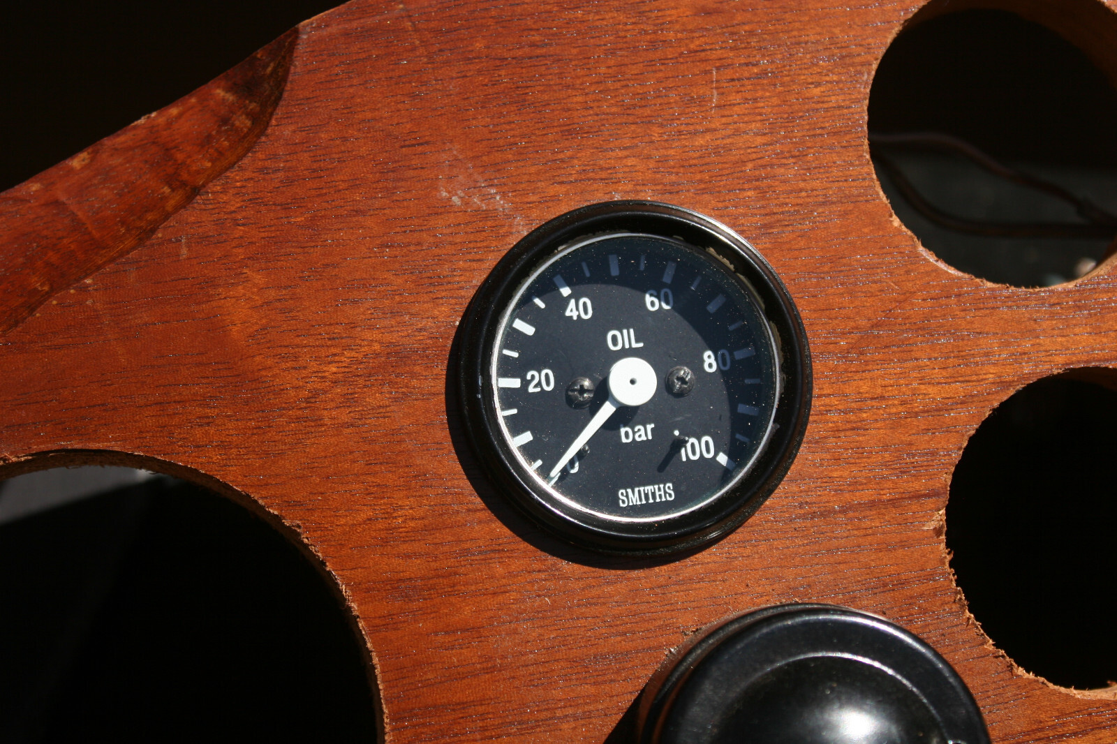 Bentley 3 Litre Wood Dash w/ Reproduction Speedometer & Tachometer