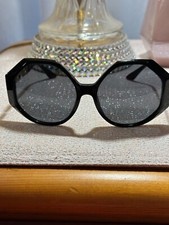 Versace 4395 Gray Plastic Lens Women's Sunglasses - Black