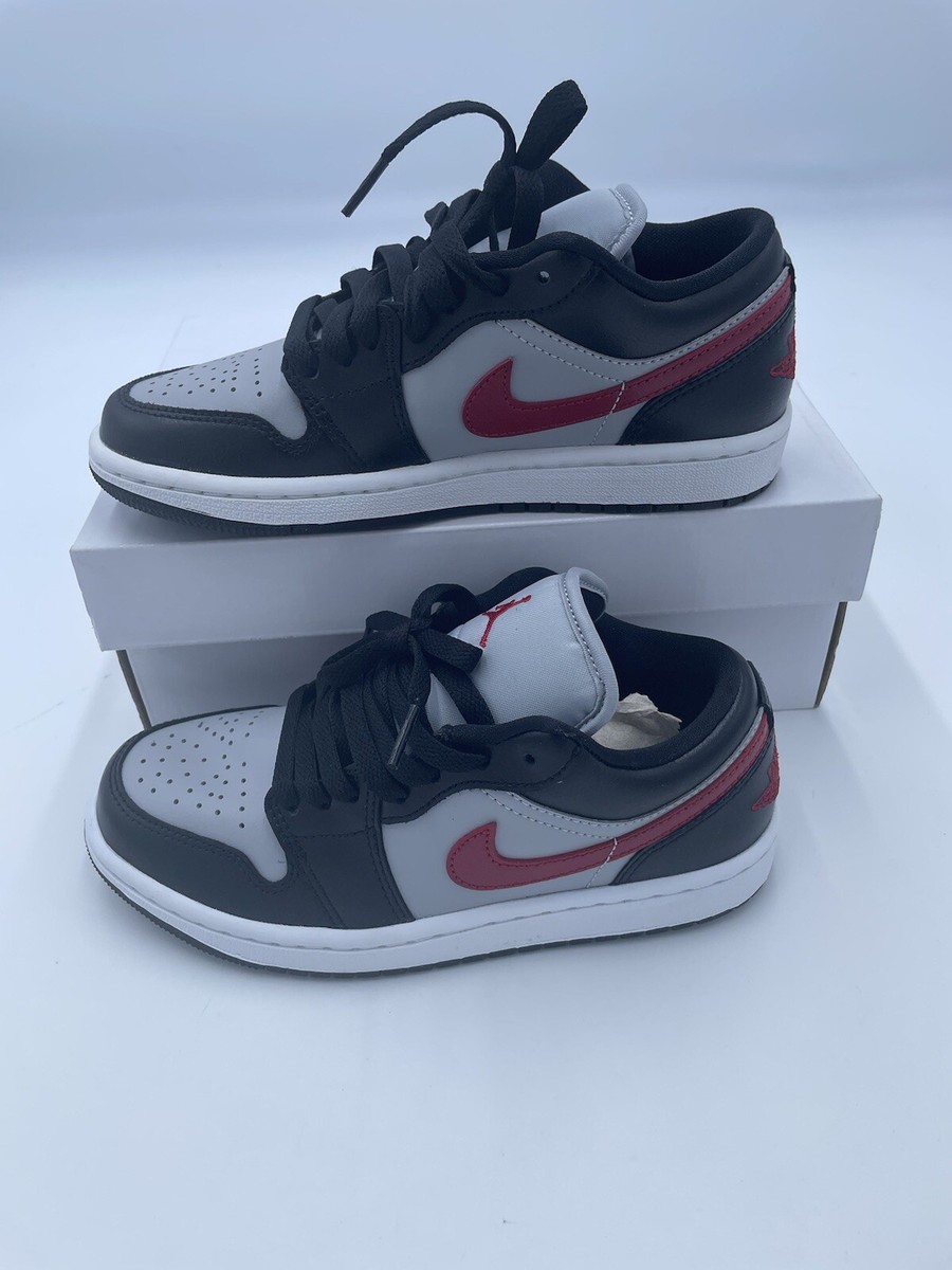 DC0774-062] Womens Air Jordan Retro Low 'Wolf Grey Gym Red' (W