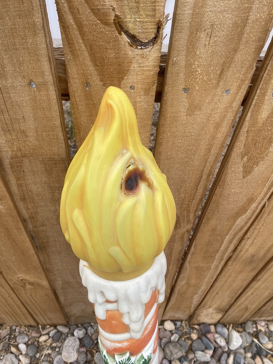 Vintage 60s/70s Blow-Mold 60s/70s Poloron 38”Christmas Candle