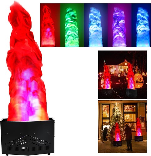 New RGB Fake Fire Flame Light, for Stage Halloween DJ Party Nightclub Campfire - Picture 2 of 11