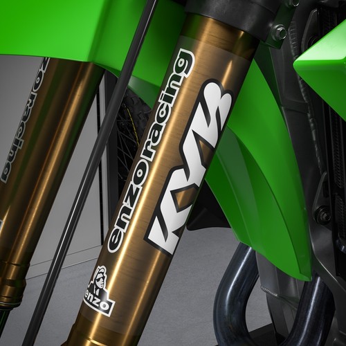 Enzo KYB Fork Stickers Suspension Decals Set (White) (9x6.5) | eBay