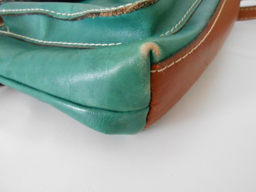 Patricia Nash Avellino Jade Green Leather Crossbody Bag / Organizer - Front Flap - Picture 14 of 17