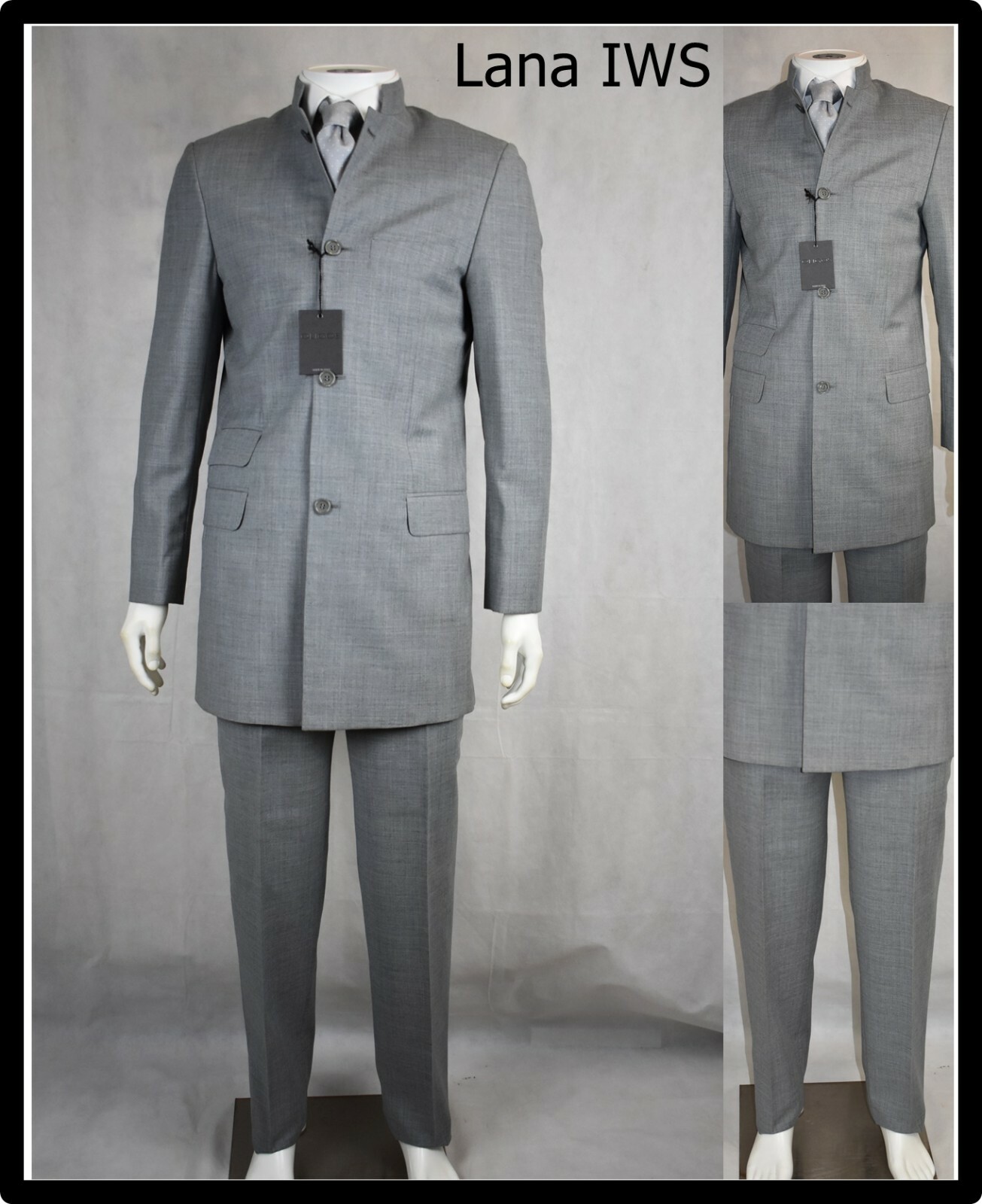 Traje Hombre 50 De Lana Smoking Ceremonia Completo Vestido Elegante Novio Largo