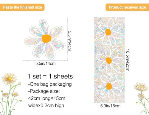 Lot De 21 Autocollants Attrape-Soleil Arc-en-Ciel Pour Fenêtre | Anti-Collision Oiseaux | Statique Et Réutilisable | Facile à Poser - 5