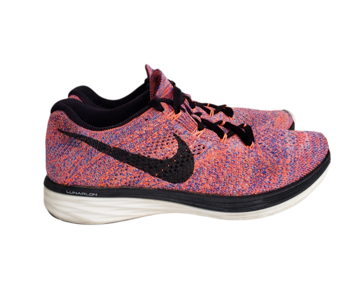 Nike Flyknit Lunar 3 Running Shoes Pink Black 698182-801 Size 6.5 | eBay