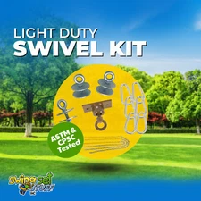 SWING SET STUFF INC. LIGHT DUTY TIRE SWIVEL KIT (YELLOW) kids fun boy girl 0302