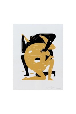 Cleon Peterson Never Win, Never Lose (White) Autographed Print Numbered XX/75